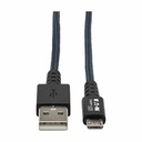 Eaton Tripp Lite Series Heavy-Duty USB 2.0 USB-A to Micro-B Cable - M/M, UHMWPE and Aramid Fibers, Gray, 6 ft. (1.83 m)