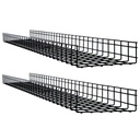 Eaton Tripp Lite Series Wire Mesh Cable Tray - 300 x 100 x 1500 mm (12 in. x 4 in. x 5 ft.), 2-Pack