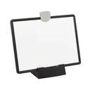 Eaton Tripp Lite Series Magnetic Dry-Erase Whiteboard with Stand - VESA Mount, 3 Markers (Red/Blue/Black), Black Frame