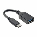 Tripp Lite by Eaton USB-C to USB-A Adapter (M/F) USB 3.2 Gen 1 (5 Gbps) USB-IF Certified Thunderbolt 3 Compatible 6-in. (15.24 cm)
