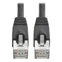 Tripp Lite by Eaton Cat6a 10G Snagless Shielded STP Ethernet Cable (RJ45 M/M) PoE Black 12 ft. (3.66 m)