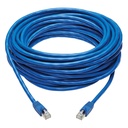 Tripp Lite by Eaton Cat6a 10G Snagless F/UTP Ethernet Cable (RJ45 M/M) PoE CMR-LP Blue 50 ft. (15.24 m)