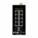 Eaton Tripp Lite Series 8-Port Managed Industrial Gigabit Ethernet Switch - 10/100/1000 Mbps, 2 GbE SFP Slots, -40° to 75°C, DIN Mount, TAA