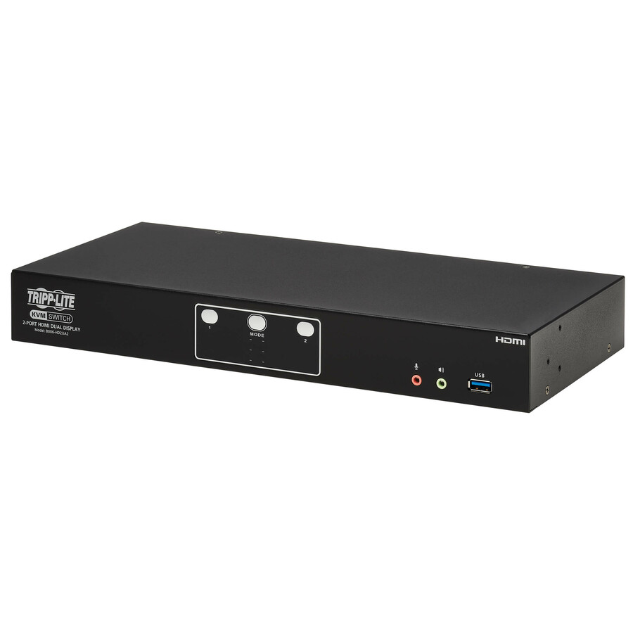 Tripp Lite by Eaton 2-Port HDMI Dual-Display KVM Switch - 4K 60 Hz USB 3.2 Gen 1 HDCP 2.2 USB Sharing