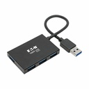 Tripp Lite by Eaton 4-Port Slim Portable USB-A Hub - USB 3.x (5Gbps) Aluminum Housing