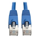 Tripp Lite by Eaton Cat6a 10G Snagless Shielded STP Ethernet Cable (RJ45 M/M) PoE Blue 30 ft. (9.14 m)
