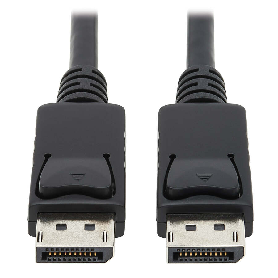 Tripp Lite by Eaton Safe-IT High-Speed DisplayPort Antibacterial Cable with Latching Connectors (M/M) UHD 4K 60 Hz 6 ft. (1.83 m)