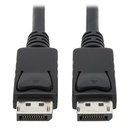 Tripp Lite by Eaton Safe-IT High-Speed DisplayPort Antibacterial Cable with Latching Connectors (M/M) UHD 4K 60 Hz 6 ft. (1.83 m)