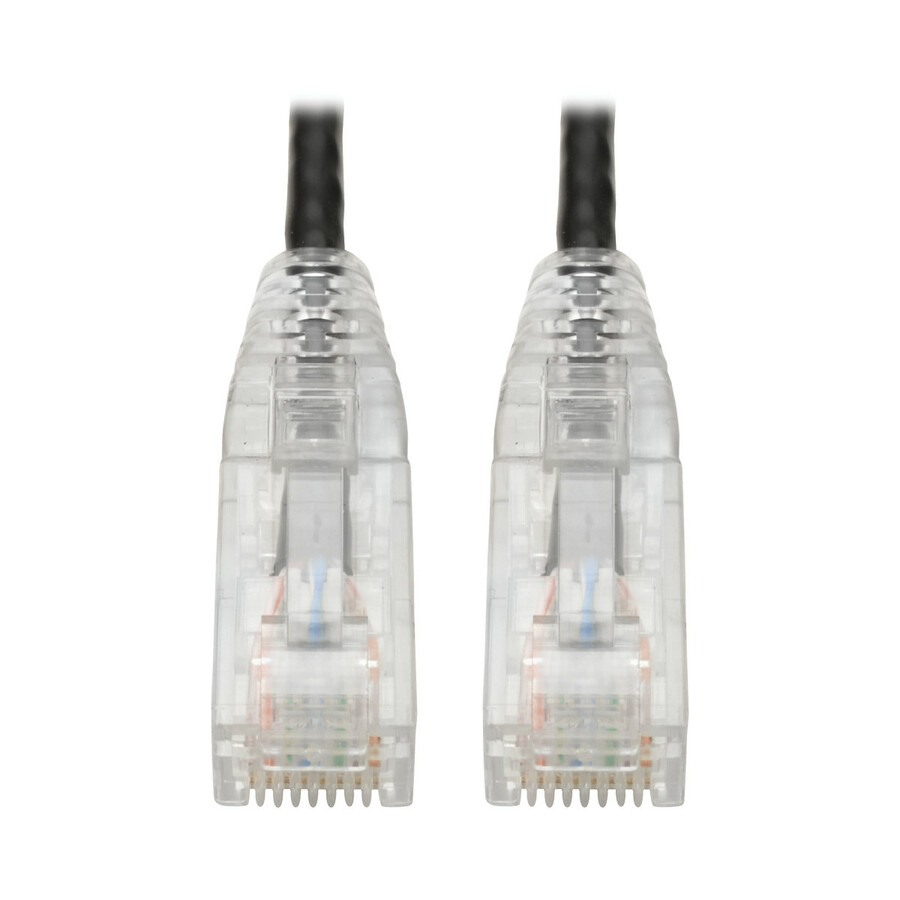 Tripp Lite by Eaton Cat6 Gigabit Snagless Slim UTP Ethernet Cable (RJ45 M/M) PoE Black 15 ft. (4.57 m)