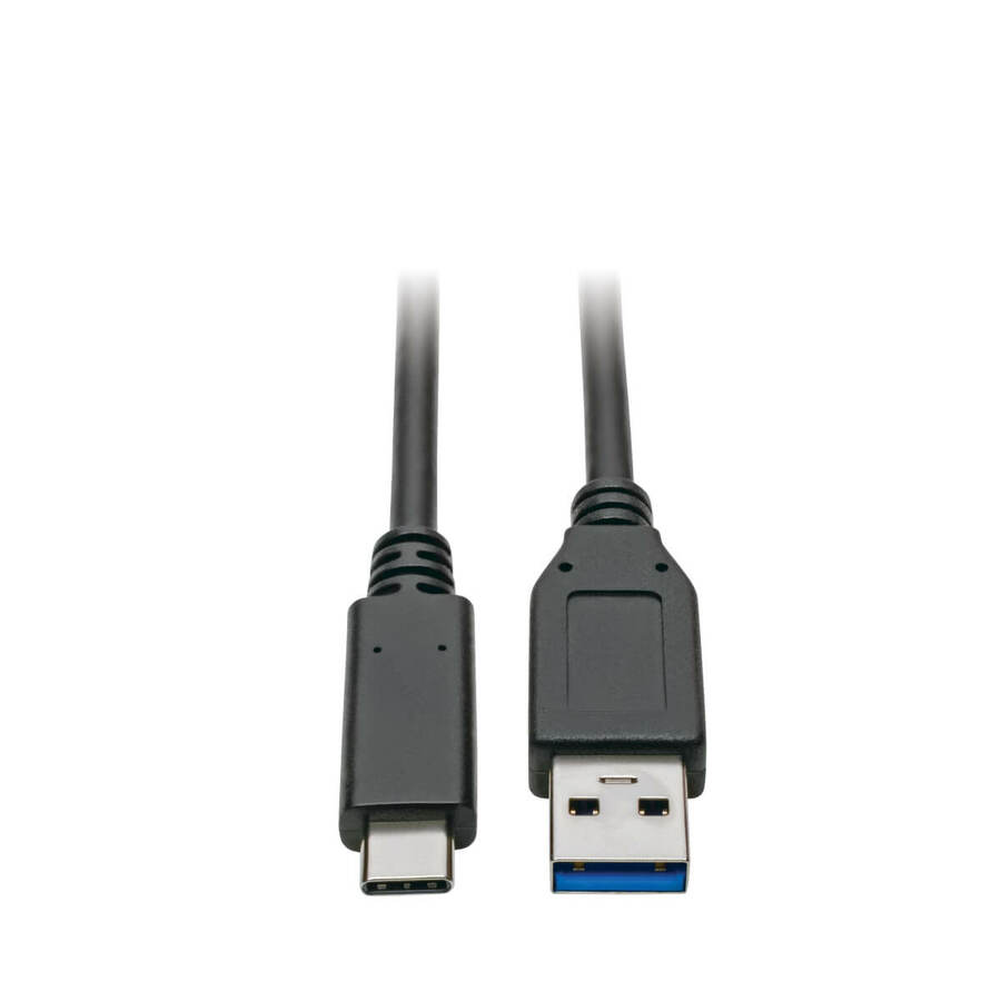 Tripp Lite by Eaton USB-C to USB-A Cable (M/M) USB 3.2 Gen 2 (10 Gbps) USB-IF Certified Thunderbolt 3 Compatible 3 ft. (0.91 m)