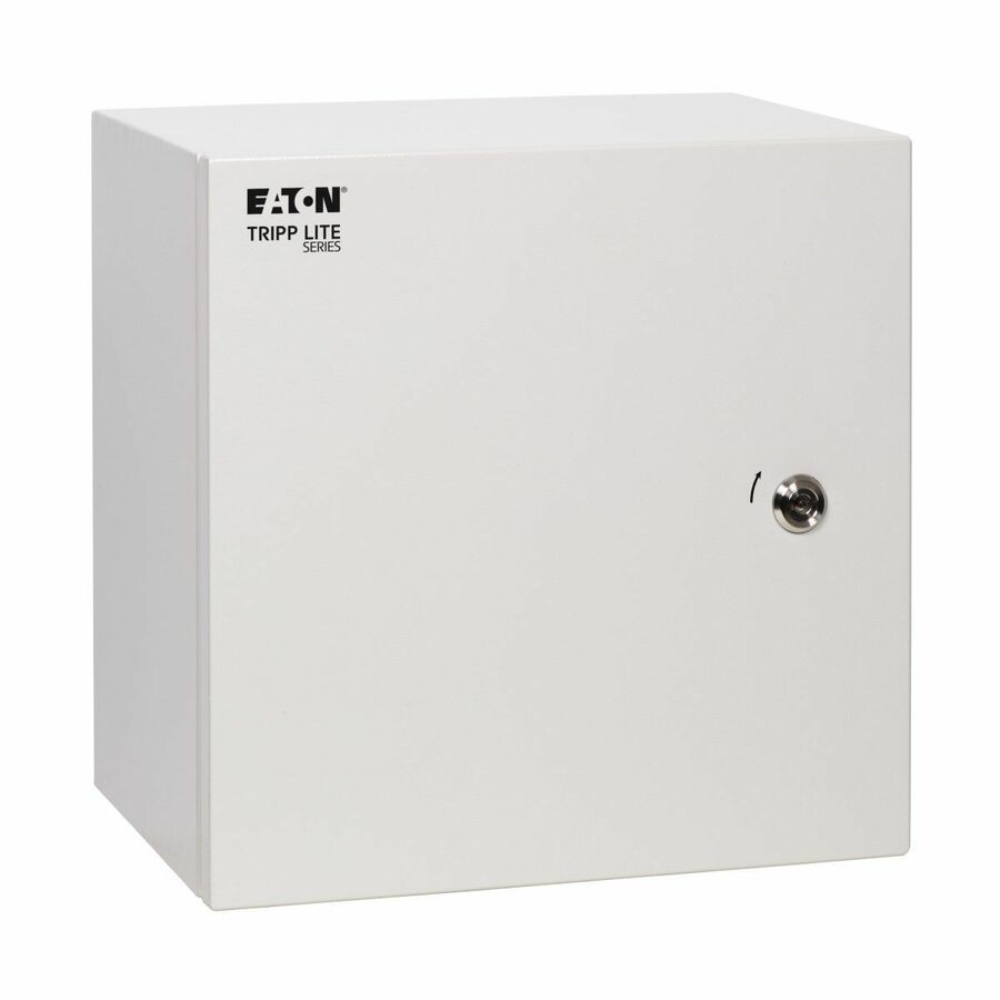 Eaton Tripp Lite Series SmartRack Outdoor Industrial Enclosure with Lock - NEMA 4, Surface Mount, Metal Construction, 14 x 14 x 10 in., Gray