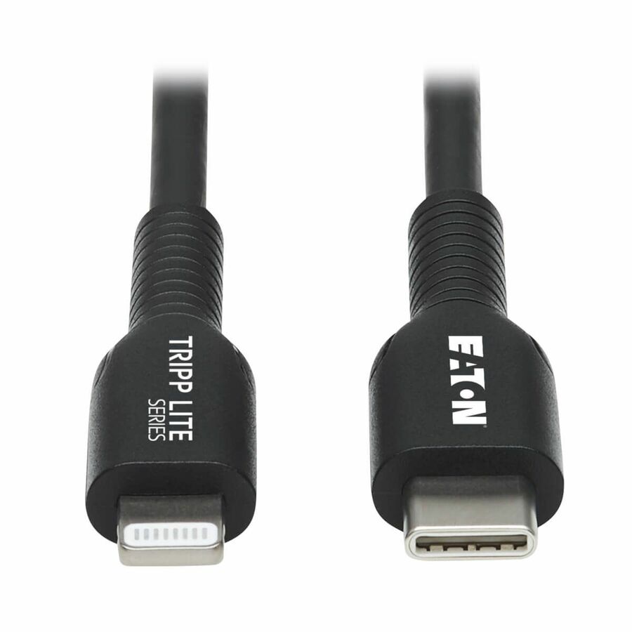 Eaton Tripp Lite Series USB-C to Lightning Sync/Charge Cable (M/M), MFi Certified, Black, 3 m (9.8 ft.)