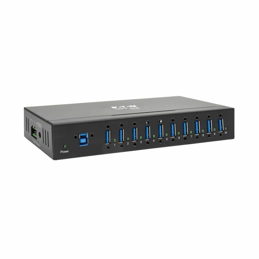 Tripp Lite by Eaton 10-Port Industrial-Grade USB 3.x (5Gbps) Hub - 20 kV ESD Immunity Metal Housing Mountable