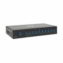 Tripp Lite by Eaton 10-Port Industrial-Grade USB 3.x (5Gbps) Hub - 20 kV ESD Immunity Metal Housing Mountable
