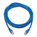 Eaton Tripp Lite Series Cat6 Gigabit Snagless Molded UTP Ethernet Cable (RJ45 M/M), PoE, CMR-LP, Blue, 10 ft. (3.05 m), TAA