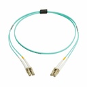 Eaton Tripp Lite Series 10Gb/40Gb/100Gb Duplex Multimode 50/125 OM4 LSZH Fiber Patch Cable (LC/LC), Aqua, 2M (6.6 ft.), TAA