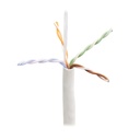 Eaton Tripp Lite Series Cat6 Gigabit Solid Core UTP Bulk Ethernet Cable, CMP-LP 0.5A Plenum, 100W PoE/PoE++, White, 1000 ft. (304.8 m)