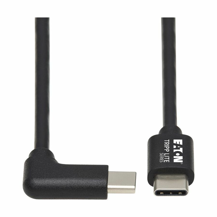Eaton Tripp Lite Series USB-C Cable (M/M) - USB 2.0, Right-Angle Plug, Black, 2 m (6.6 ft.)