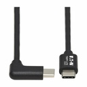 Eaton Tripp Lite Series USB-C Cable (M/M) - USB 2.0, Right-Angle Plug, Black, 2 m (6.6 ft.)