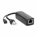 Eaton Tripp Lite Series PoE to USB Micro-B and RJ45 Active Splitter - 802.af, 48V to 5V 1A, Up to 328.08 ft. (100 m)