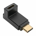 Tripp Lite by Eaton USB-C Right Angle Adapter (M/F) 3.1 Gen 2 10 Gbps Thunderbolt 3 Compatible 3A Rating