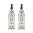 Eaton Tripp Lite Series Cat6 Gigabit Snagless Slim UTP Ethernet Cable (RJ45 M/M), PoE, Black, 6-in. (15.24 cm)