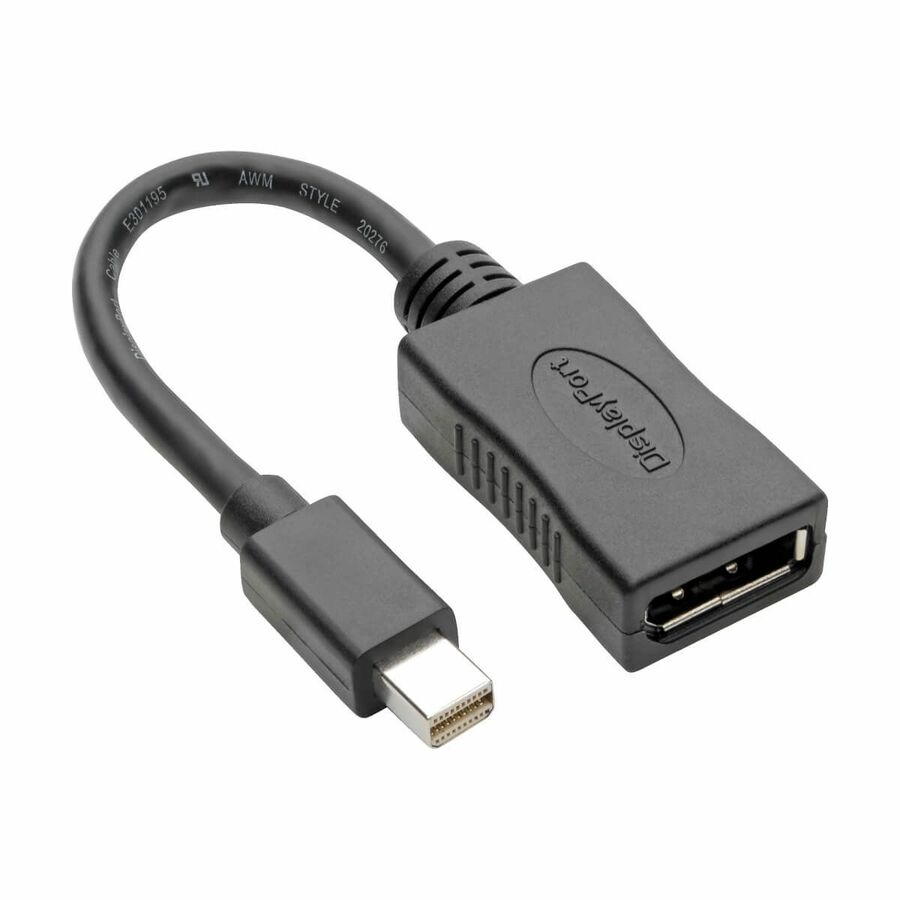 Tripp Lite by Eaton Keyspan Mini DisplayPort to DisplayPort Adapter 4K 60 Hz Black (M/F) 6-in. (15.24 cm)