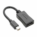 Tripp Lite by Eaton Keyspan Mini DisplayPort to DisplayPort Adapter 4K 60 Hz Black (M/F) 6-in. (15.24 cm)