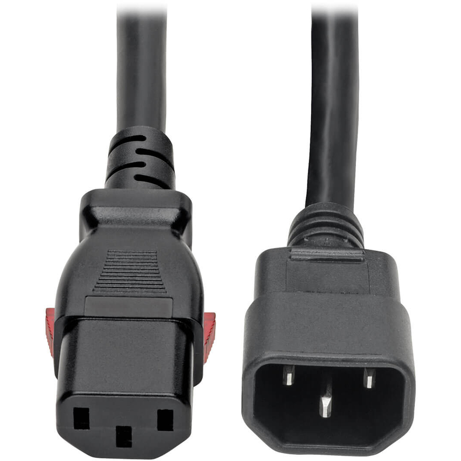 Tripp Lite by Eaton Heavy-Duty PDU Power Cord Locking C13 to C14 - 15A 250V 14 AWG 10 ft. (3.05 m)