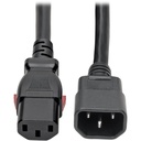 Tripp Lite by Eaton Heavy-Duty PDU Power Cord Locking C13 to C14 - 15A 250V 14 AWG 10 ft. (3.05 m)