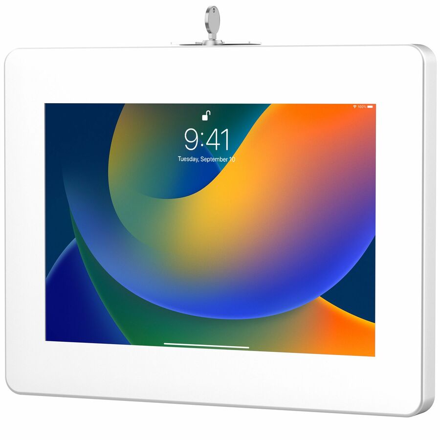 CTA Digital Premium VESA Locking Mount for iPad Gen 10 - 10.9" & 9.7-11" Tablets (White)