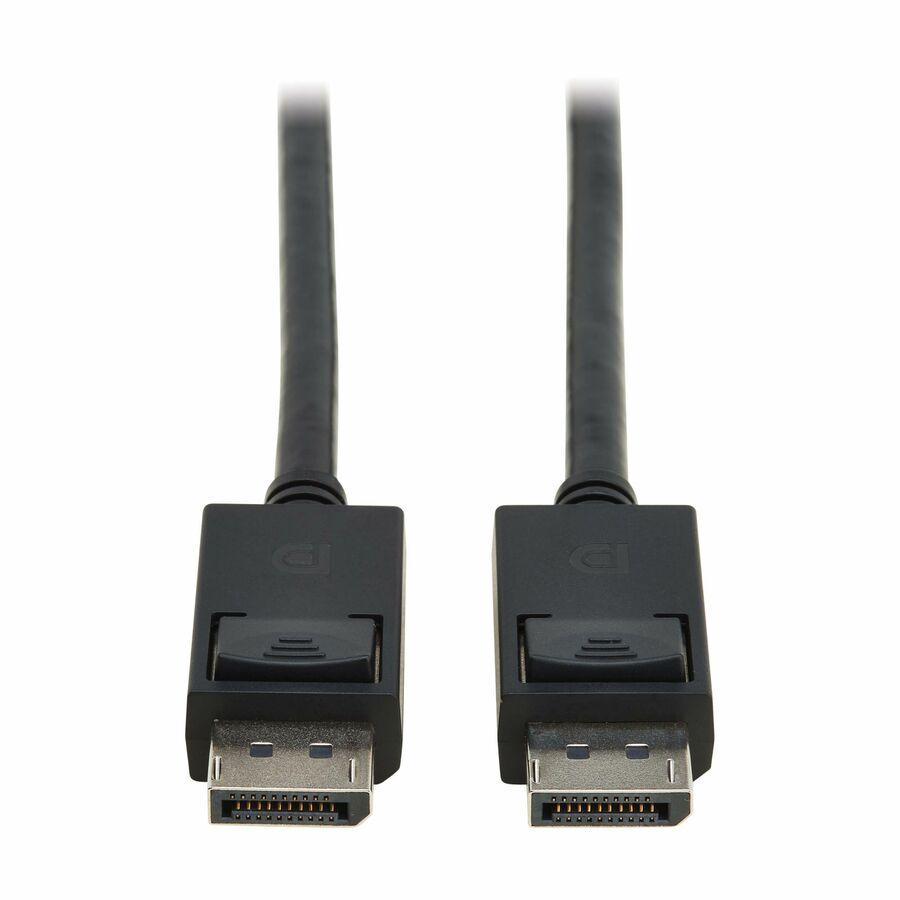 Tripp Lite by Eaton series DisplayPort 2.1 Cable with Latching Connectors (M/M), 8K 60 Hz, 40 Gbps, HDR, HBR3, MST, 4:4:4, HDCP 2.2, Black, 6 ft. (1.8 m)