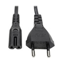 Tripp Lite by Eaton European Computer Power Cord C7 to Schuko 2.5A 250V 18 AWG 6 ft. (1.83 m) Black