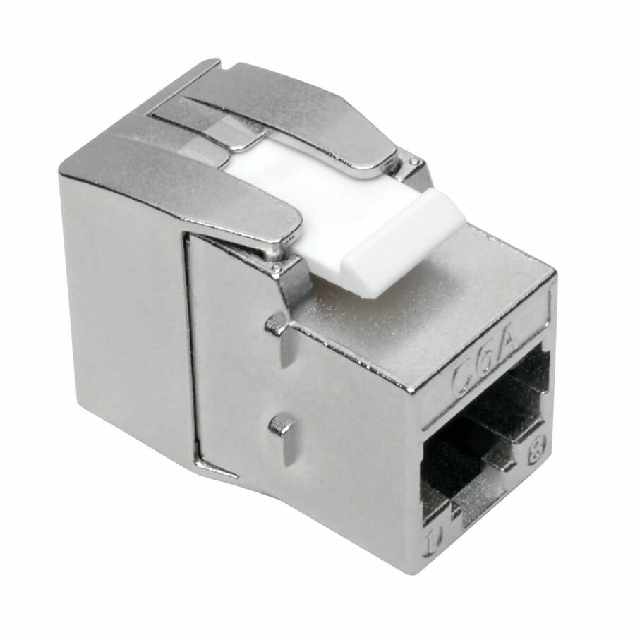 Eaton Tripp Lite Series Keystone Jack Cat6a/Cat6/Cat5e, RJ45, Shielded, Dust Cap - Toolless, PoE/PoE+ Compliant, TAA