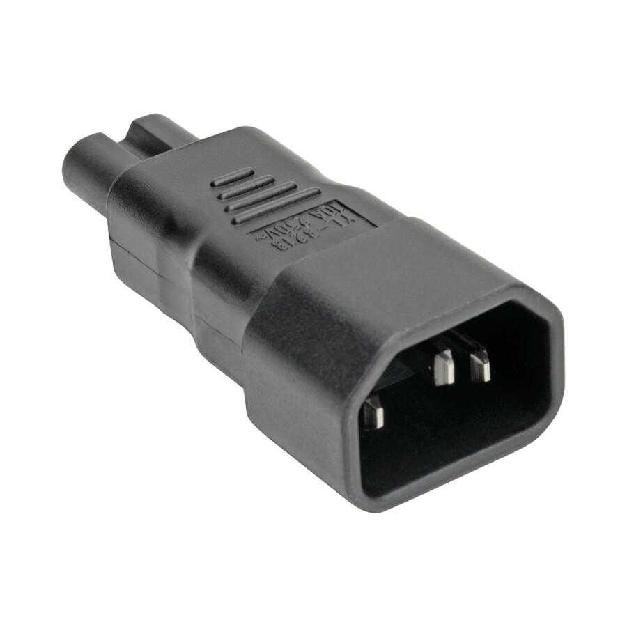 Eaton Tripp Lite Series Power Cord Adapter, C14 to C5 - 7A, 125V, Black