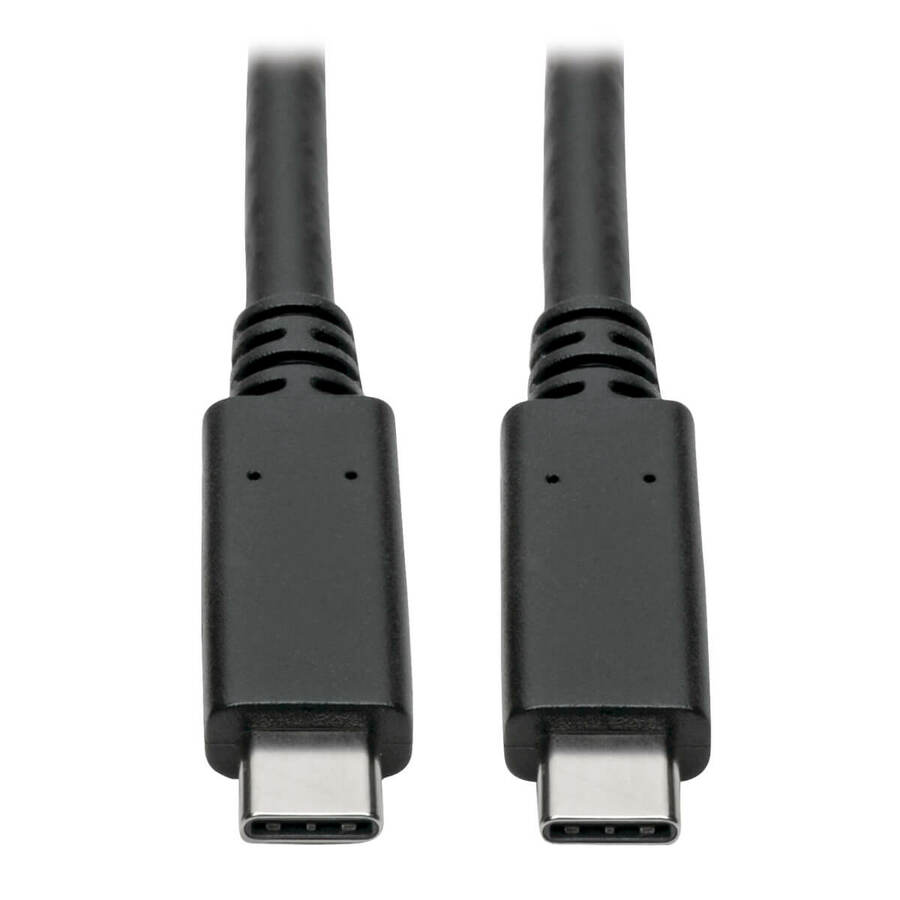 Tripp Lite by Eaton USB-C Cable (M/M) - USB 3.2 Gen 2 (10 Gbps) 5A (100W) Rating USB-IF Certified Thunderbolt 3 Compatible 3 ft. (0.91 m)