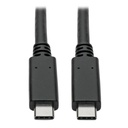 Tripp Lite by Eaton USB-C Cable (M/M) - USB 3.2 Gen 2 (10 Gbps) 5A (100W) Rating USB-IF Certified Thunderbolt 3 Compatible 3 ft. (0.91 m)