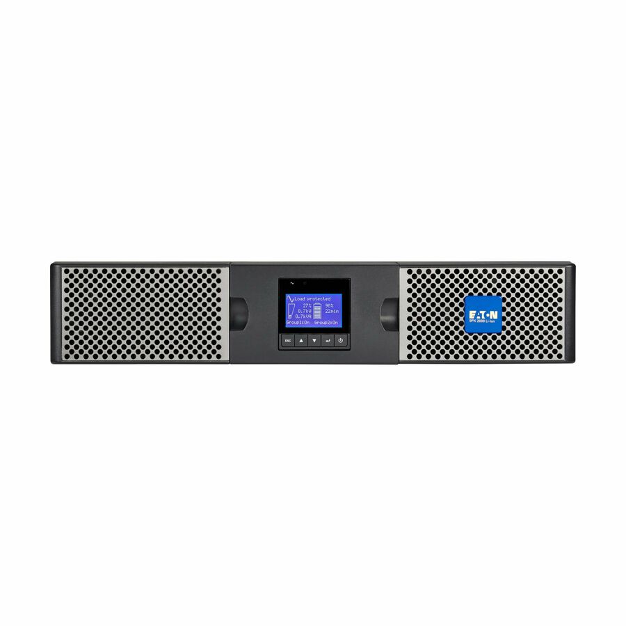 Eaton 9PX 2000VA 1800W 120V Online Double-Conversion UPS - 5-20P, 6x 5-20R, 1 L5-20R, Lithium-ion Battery, Cybersecure Network Card, 2U Rack/Tower
