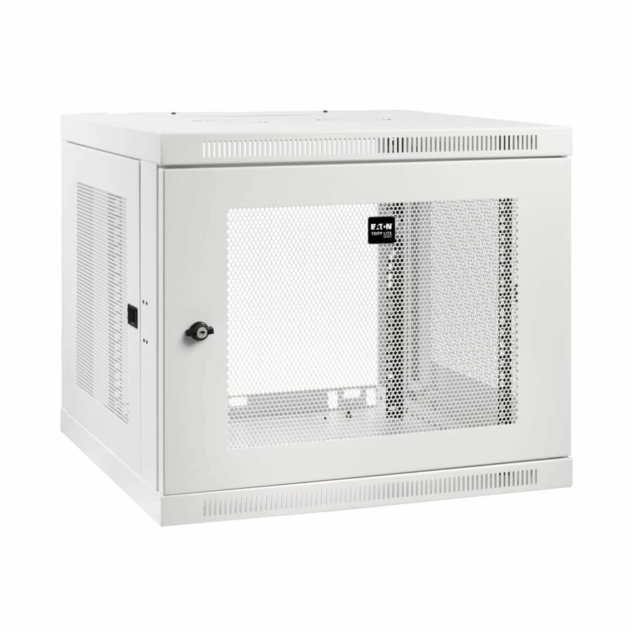 Eaton Tripp Lite Series SmartRack 9U Low-Profile Switch-Depth-Plus Wall-Mount Mini Rack Enclosure, White