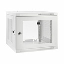 Eaton Tripp Lite Series SmartRack 9U Low-Profile Switch-Depth-Plus Wall-Mount Mini Rack Enclosure, White