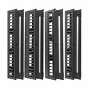 Eaton Tripp Lite Series High-Capacity Vertical Cable Manager - Deep Double Finger Duct with Cover, Double Sided, 6 in. Wide, Black, 7 ft. (2.2 m)