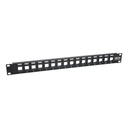 Tripp Lite by Eaton 16-Port 1U Rack-Mount Unshielded Blank Keystone/Multimedia Patch Panel RJ45 Ethernet USB HDMI Cat5e/6