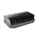Eaton Tripp Lite Series 10-Port USB Charging Station with Adjustable Storage, 12V 8A (96W) USB Charger Output, Schuko Power Cord