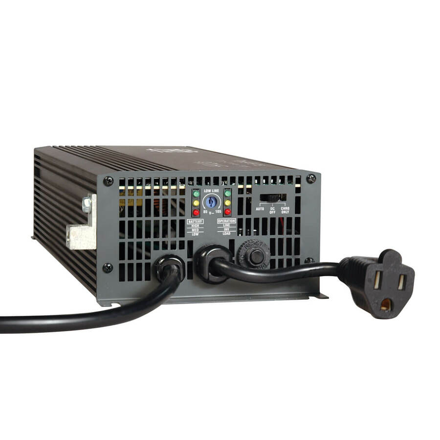 Eaton Tripp Lite Series 700W PowerVerter APS 12VDC 120V Inverter/Charger with Auto-Transfer Switching, 1 Outlet