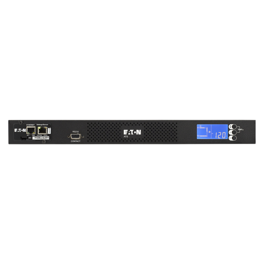 Eaton ATS Rack PDU 1U 120V 1.92 kW 2 5-20P Input and 10 5-20R Single-Phase