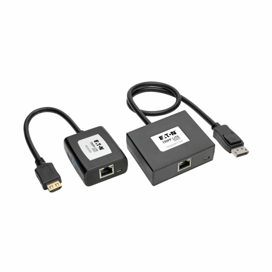 Tripp Lite by Eaton DisplayPort to HDMI over Cat5/6 Active Extender Kit Pigtail Transmitter/Receiver for Video/Audio 150 ft. (45 m) TAA