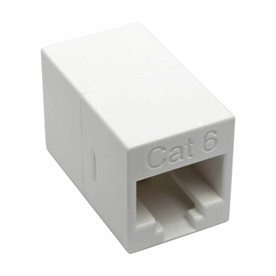 Eaton Tripp Lite Series Cat6 Straight-Through Modular Compact In-Line Coupler (RJ45 F/F), White, TAA