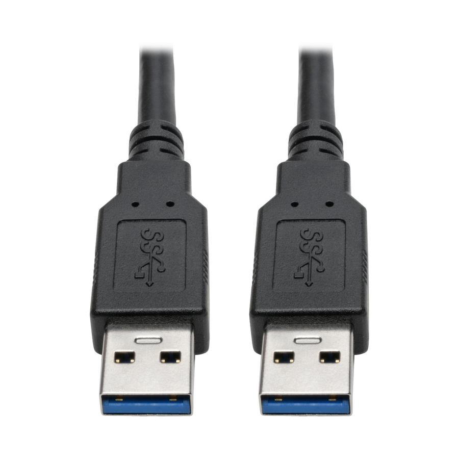 Eaton Tripp Lite Series USB 3.0 SuperSpeed A to A Cable for USB 3.0 All-in-One Keystone/Panel Mount Couplers (M/M), Black, 6 ft. (1.8 m)