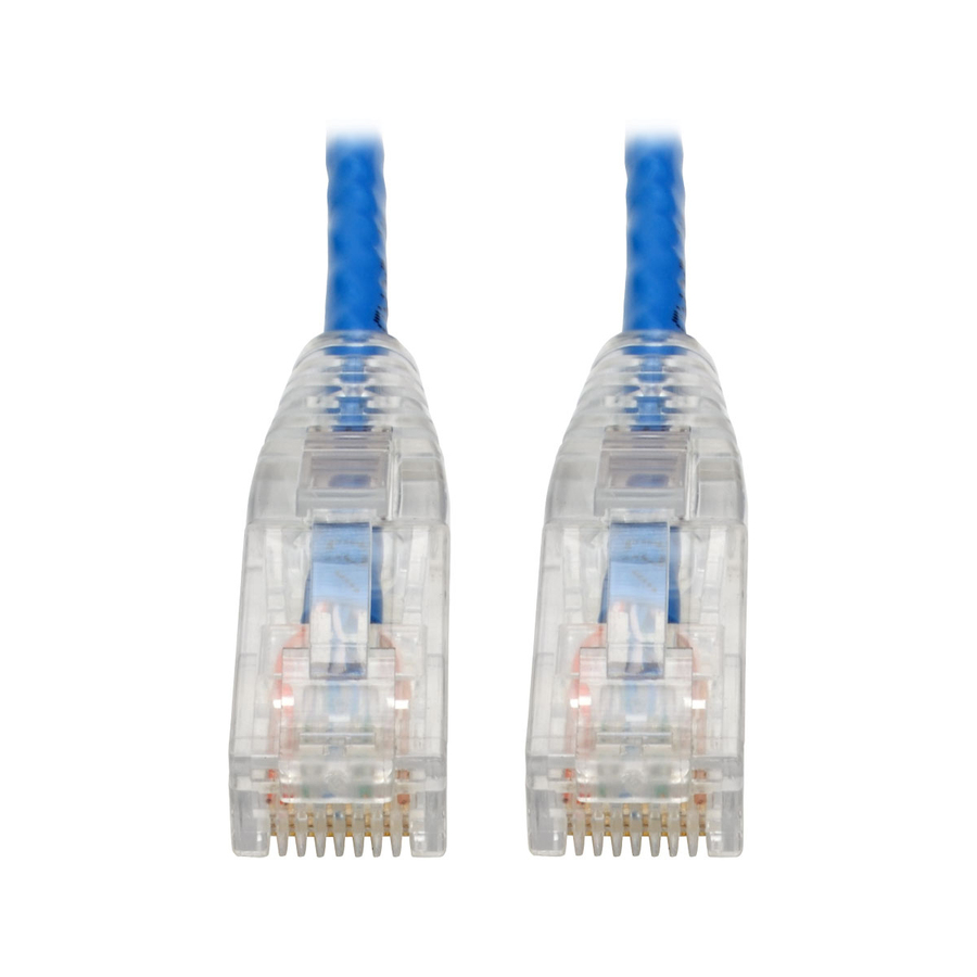 Tripp Lite by Eaton Cat6 Gigabit Snagless Slim UTP Ethernet Cable (RJ45 M/M) PoE Blue 6-in. (15.24 cm)