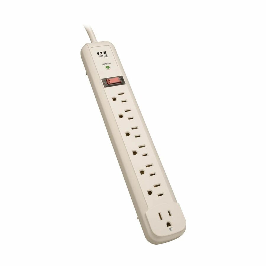 Tripp Lite by Eaton Protect It! 7-Outlet Surge Protector 4 ft. (1.22 m) Cord 1080 Joules 1 Diagnostic LED Light Gray Housing